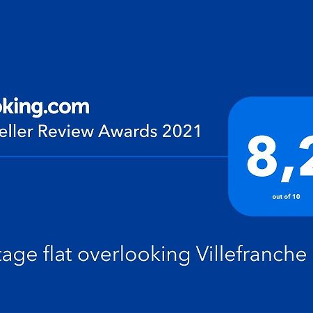 Vintage Flat Overlooking Villefranche Bay Apartamento Exterior foto