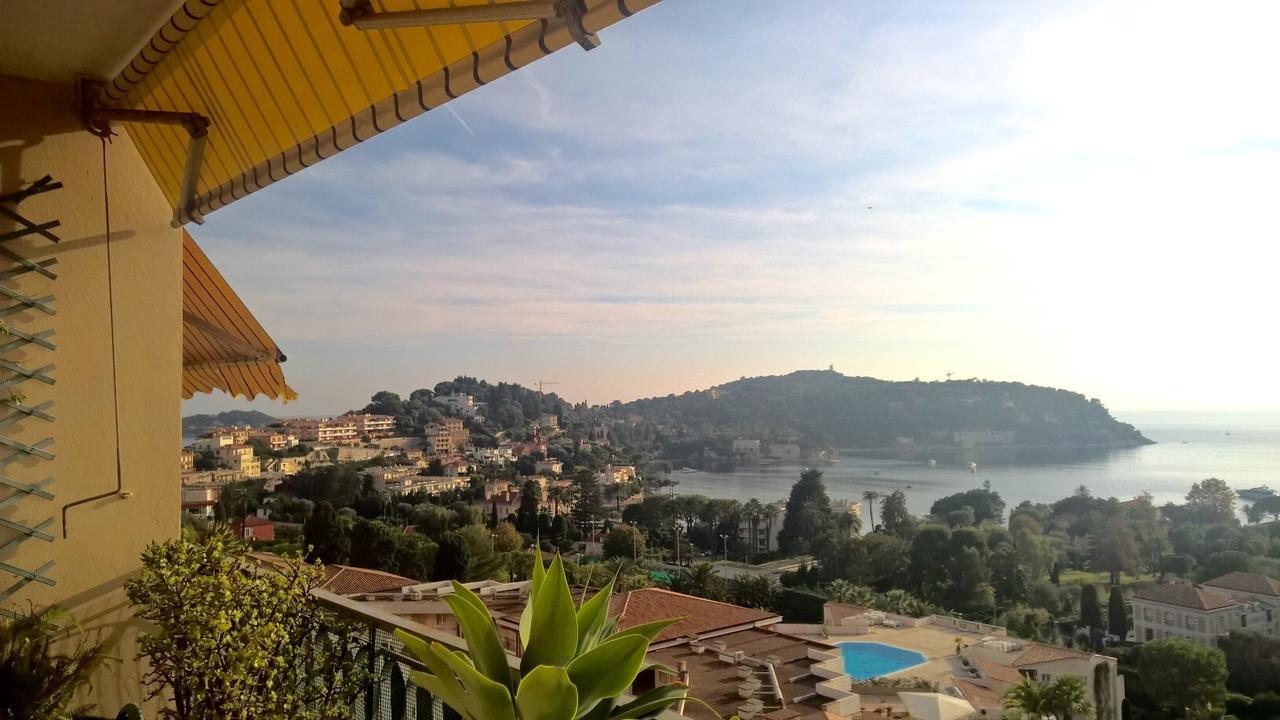 Vintage Flat Overlooking Villefranche Bay Apartamento Exterior foto
