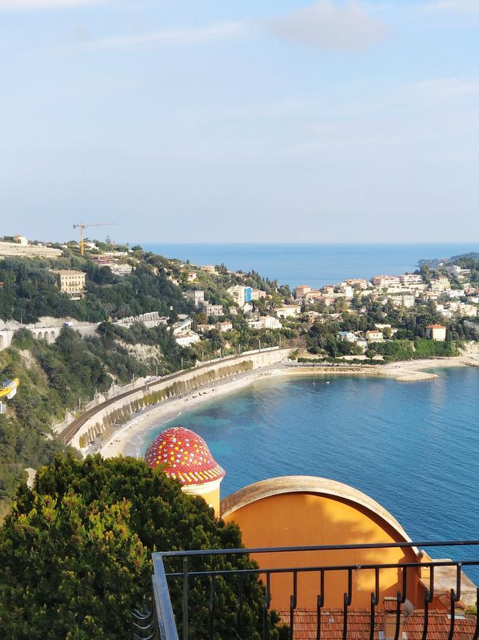 Vintage Flat Overlooking Villefranche Bay Apartamento Exterior foto