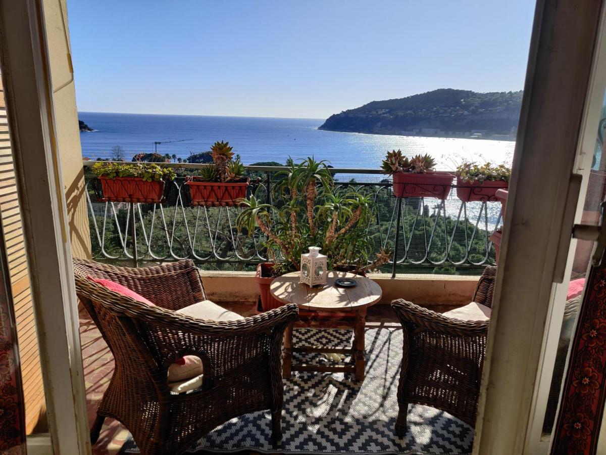 Vintage Flat Overlooking Villefranche Bay Apartamento Exterior foto
